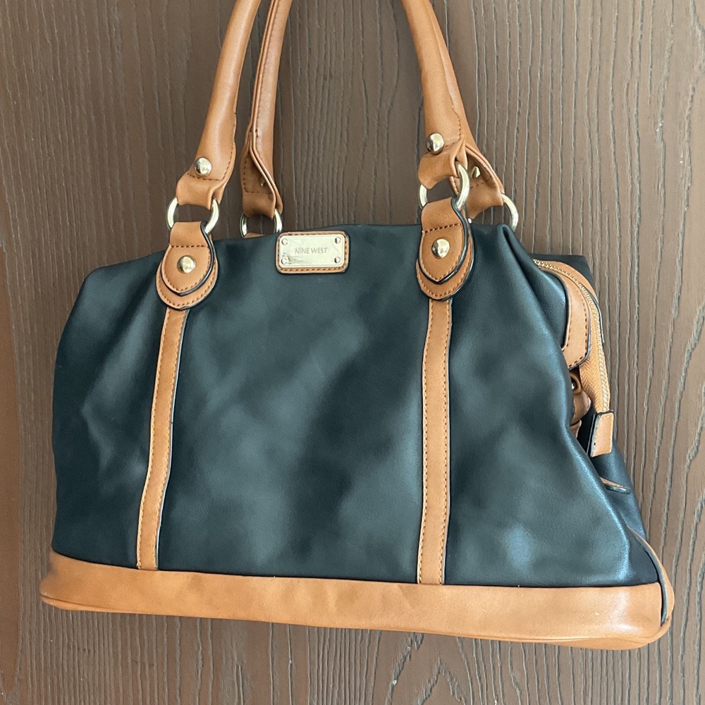 Nine West Black and Brown Satchel